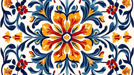 Italian ceramic tile pattern