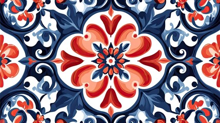 Fototapeta premium Italian ceramic tile pattern