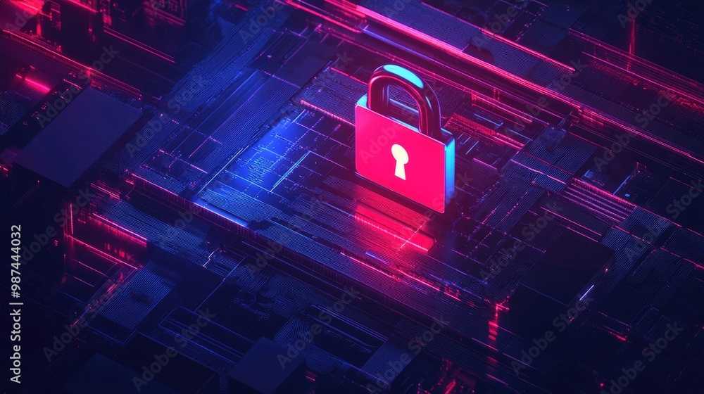 Poster open guidebook with step-by-step cybersecurity practices, emphasizing data protection methods.
