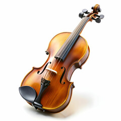 Fototapeta premium violin in white background