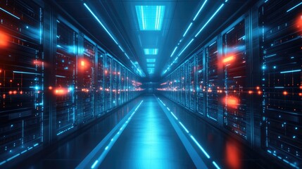 Strong walls and firewalls of a digital fortress standing tall, defending critical data from cyber attacks.