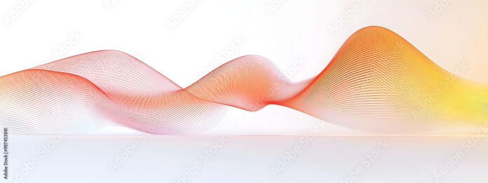 Poster vibrant infrared light wave captivating abstract 3d rendering