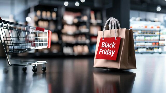 Bargain Bonanza: Black Friday showcasing incredible sales and promotions, creating a vibrant shopping experience filled with opportunities for savings and festive spirit.