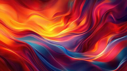 A 3D wall of abstract fire spreading in a wave, with vibrant flames glowing in surreal colors.