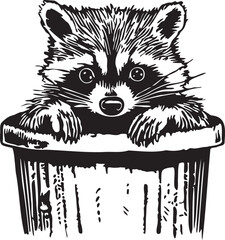 funny raccoon © Daria