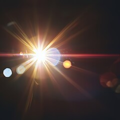 Obraz premium Lens flare in the sky