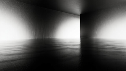 A stark, high-contrast photograph featuring a black background