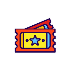 ticket icon design