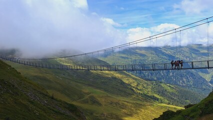 pont suspendu du stubnerkogel, Autriche