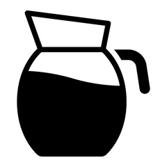 coffee pot glyph icon