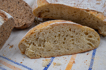 Sourdough, whole wheat and rye