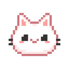 Obraz premium Cat, Kitten Pixel Art