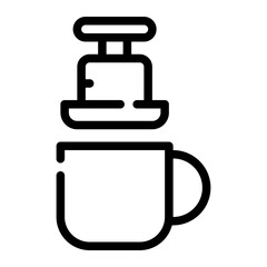 aeropress line icon