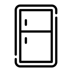 fridge line icon