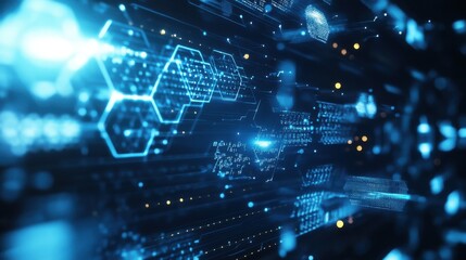 Obraz premium Futuristic Healthcare: AI System in Medicine