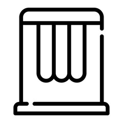 pasta machine line icon