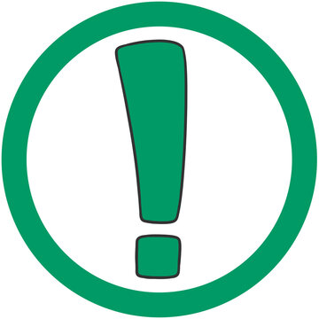 recommend clip art: green exclamation mark symbol
