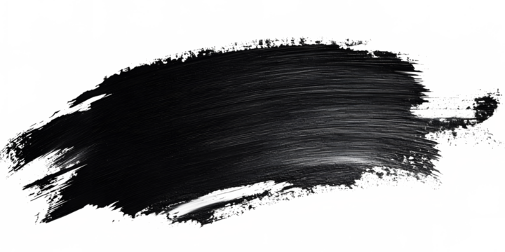 Grungy black paint brush. Paint Brush, ink brush, brush strokes, grungy paint brush. Grungy texture brush.