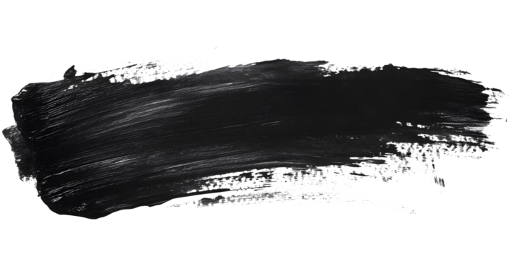 Grungy black paint brush. Paint Brush, ink brush, brush strokes, grungy paint brush. Grungy texture brush.