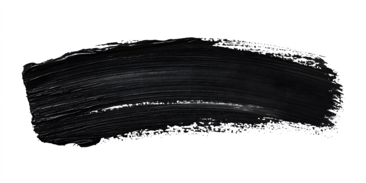 Grungy black paint brush. Paint Brush, ink brush, brush strokes, grungy paint brush. Grungy texture brush.