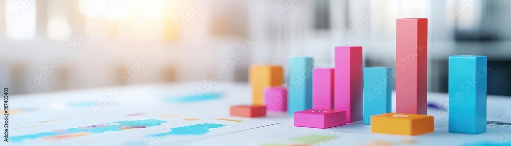 Aufkleber realtime analytics, business intelligence dashboard in use, 3d illustration