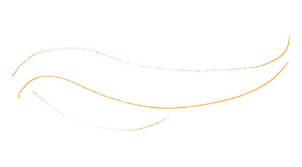 Yellow pencil strokes on transparent background.