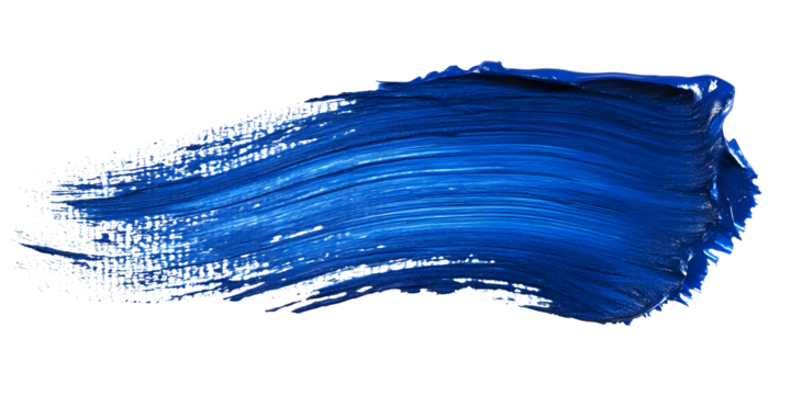 Blue paint brush. Paint Brush, ink brush, brush strokes, grungy paint brush. Grungy texture brush.