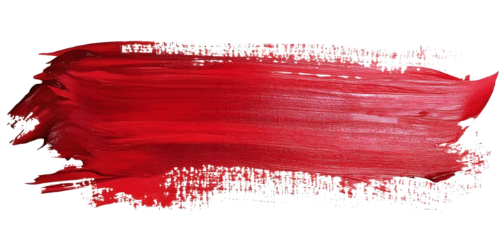Artistic red paint brush. Paint Brush, ink brush, brush strokes, grungy paint brush. Grungy texture brush.