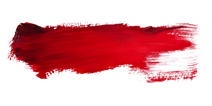 Artistic red paint brush. Paint Brush, ink brush, brush strokes, grungy paint brush. Grungy texture brush.