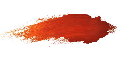 Red paint brush. Paint Brush, ink brush, brush strokes, grungy paint brush. Grungy texture brush.