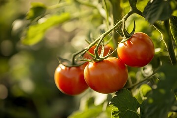 tomatoes on a branch