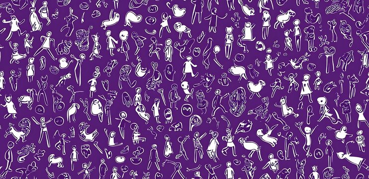 Helloween cartoon style characters seamless pattern