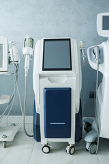 Modern apparatus for laser epilation of the body. Hair removal device.