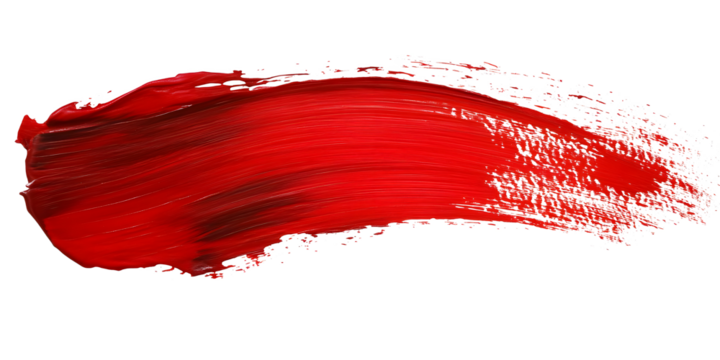 Red paint brush. Paint Brush, ink brush, brush strokes, grungy paint brush. Grungy texture brush.