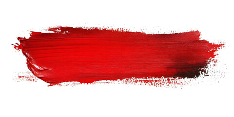 Red paint brush. Paint Brush, ink brush, brush strokes, grungy paint brush. Grungy texture brush.