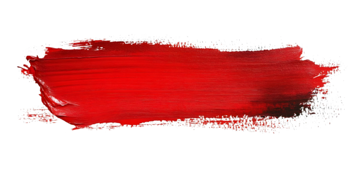 Red paint brush. Paint Brush, ink brush, brush strokes, grungy paint brush. Grungy texture brush.