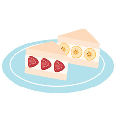 Japanese Fruit Sandwiches Vegan Cream Cheese dessert