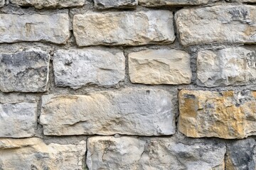Obraz premium Close-up of an Irregular Stone Wall