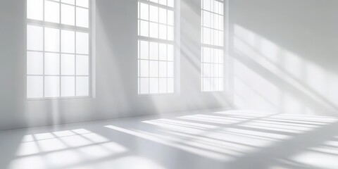 Soft Light and Shadows in a Minimalist Room