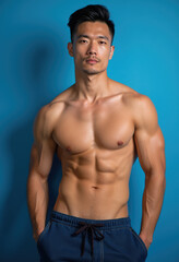 Fototapeta premium 健康なアジア人男性