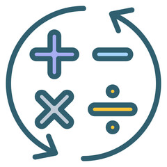 Obraz premium Mathematics Icon