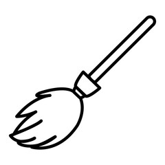 illustration of a broom halloween