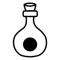 illustration of a bottle of perfume, liquid magic