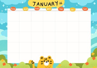 Fototapeta premium calendar