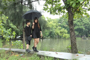 Single Mother and Son