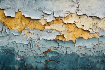 Obraz premium Close-up of Weathered Paint on a Surface