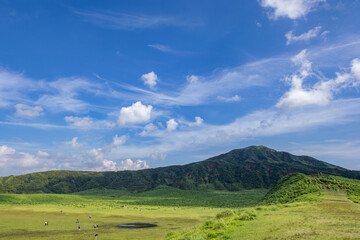 Obraz premium 阿蘇草千里の風景