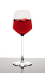 wine glass isolated on white background