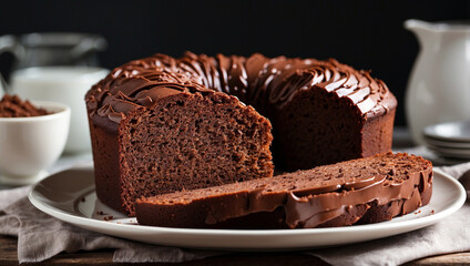 Freshly Baked Chocolate Cake