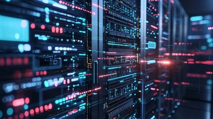 Obraz premium A vulnerability scan being run on a corporate network, checking for potential security gaps